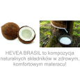 Materac lateksowo-kokosowy Hevea Brasil 200x180