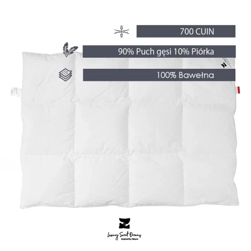 Kołdra puchowa Dream całoroczna Luxury Sweet Dreams