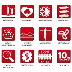 Materace lateksowe trwałe i wygodne