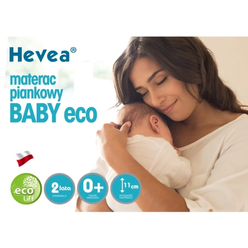 Materac piankowy hevea baby eco 120x60
