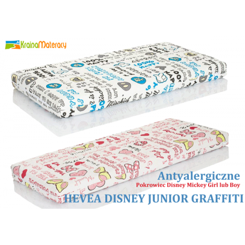 Materac Wysokoelastyczny Hevea Disney Junior Graffiti 200x120