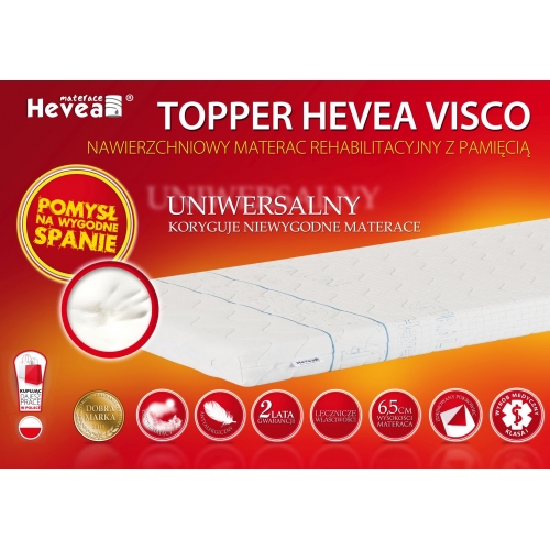 Hevea topper Visco 200x140
