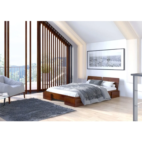 Łóżko sosnowe Visby Argento